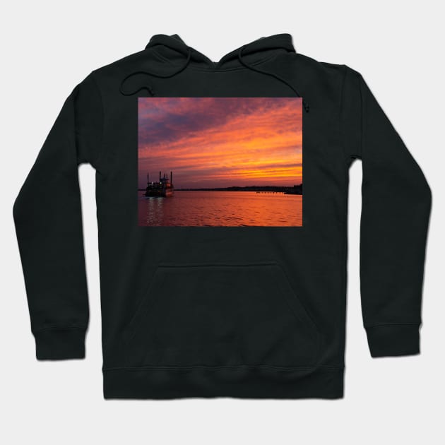 Steaming into the Sunset Hoodie by fparisi753